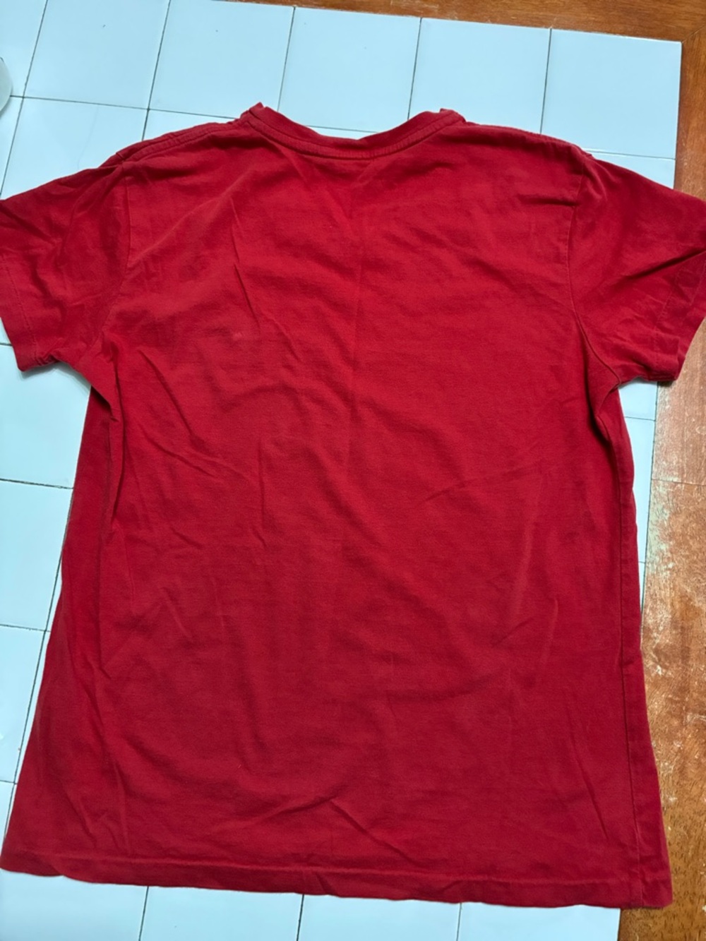 Ralph Lauren Sport Red V-Neck T-Shirt Size M - Picture 4 of 4